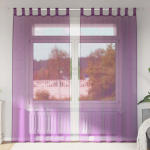 Aasadega voilee kardinad 2 tk, lillad, 140 x 225 cm