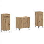 2-osaline vannitoa kapi komplekt breda artisan tamm tehispuit