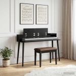 Stuudio laud must tamm 152 x 36 x 19,5 cm tehispuit