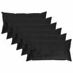 Diivanipadi 6 pcs heerlen must 40 x 70 cm flanell