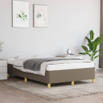 Voodiraam ilma madratsita taupe 120x200 cm kangas
