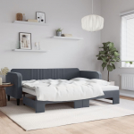 Diivanvoodi v&auml;ljat&otilde;mmatava osaga ilma madratsita, 90x200 cm