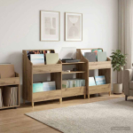 Meedia riiulite komplekt 3 tk artisan tamm 212 x 46 x 112 cm