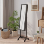Eraldiseisev peegel, must, 34 x 37 x 146 cm