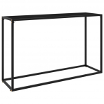 Konsoollaud, must, 120 x 35 x 75 cm, karastatud klaas