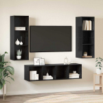 Telerikapi komplekt 3 pcs must tamm tehispuit