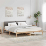 Beti raam peaga pruun ja taupe 200 x 200 cm m&auml;nnipuit
