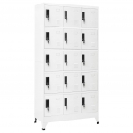 Lukustatav hoiukapp, valge, 90 x 40 x 180 cm, teras