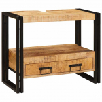 Vannitoa valamukapp 71 x 33 x 58 cm tugev mango puit ja raud
