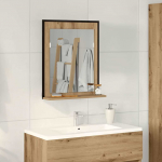 Peegel k&auml;sit&ouml;&ouml;tamm 50 x 12 x 60 cm klaas ja tehnoloogiline puit