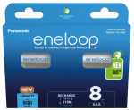 Rechargeable batteries PANASONIC ENELOOP AAA 800 mAh 8 szt (BK-4MCDE/8HH)