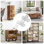 Ukselukk 12 pcs h&otilde;bedane 70 x 8 mm teras