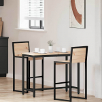 Laud neutraalne 100 x 50 x 77 cm t&ouml;&ouml;deldud puit ja teras