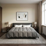 T&auml;ispika aasta tekk rapistatud helehall 200 x 200 cm mikrokiud