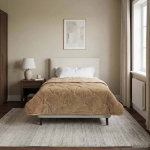 Talve tek pruunikashall 135 x 220 cm mikrokiud ja teddy villa