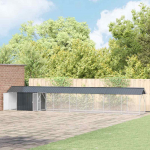 Lindude puur antratsiit 844 x 103 x 142 cm tsinkteras