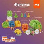 Marioinex Mini Waffle Building Blocks &ndash; City: Refuse Collection Truck, 148 pieces