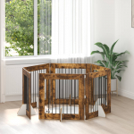 Koerav&auml;rav koos aluspuudega 6 pcs suitsutatud tamm 80 x 80 cm