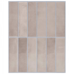 Ristk&uuml;likukujuline plaat 10 pcs bež koffee 29 x 23 x 0,08 cm