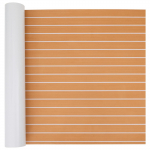 Paadi matt triibuline pruun ja valge 240 x 90 cm eva