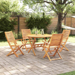 Aia s&ouml;&ouml;gilaudade komplekt 5 pcs pruun tugev akatsiapuu