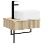 Seinale paigaldatav pesu bassein sonoma tamm 53 x 35 x 39 cm
