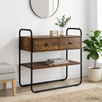 Konsoollaud suitsutatud tamm 100 x 40 x 75 cm tehispuit