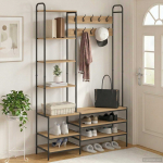 Riidenagi koos kingahoidjaga artisan tamm 120,5 x 34 x 190 cm