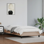 Voodiraam, cappuccino, 90x200 cm, kunstnahast