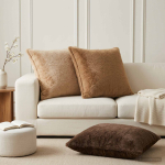 Diivanipadi 2 tk houten kreemjas 65 x 65 cm vale k&uuml;&uuml;liku