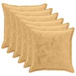 Diivanipadi 6 pcs houten pruunikashall 55 x 55 cm flanell