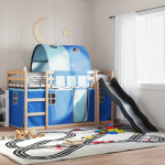 Narivoodi lium&auml;e ja kardinatega, sinine, 80 x 200 cm