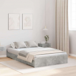 Voodi hoiukohaga raam peaga betoonhall 120 x 200 cm tehispuit