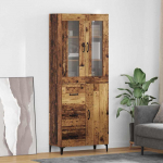 K&otilde;rgushein sahtliga vana puit 69,5 x 34 x 180 cm tehispuit