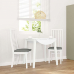 S&ouml;&ouml;gitoolid patjadega, 2 tk, valge, kaut&scaron;ukipuit