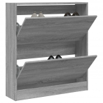 Jalatsikapp, hall sonoma tamm, 80 x 21 x 87,5 cm, tehispuit