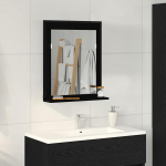 Peegel must tamm 50 x 12 x 60 cm klaas ja tehnoloogiline puit