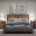 Led voodi&ouml;&ouml;t&uuml;kk 2 pcs vana puit 38 x 34 x 61 cm tehispuit