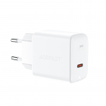 Acefast charger GaN USB Type C 30W, PD, QC 3.0, AFC, FCP white (A21 white)