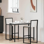Laud valge 100 x 50 x 77 cm t&ouml;&ouml;deldud puit ja teras