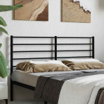 Metallist vahetatav voodipeats, must, 120 cm