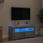 Telerialus led-tuledega, betoonhall, 90 x 35 x 40 cm