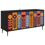 Telerikapp essen 102 x 33 x 51 cm must tamm tehispuit
