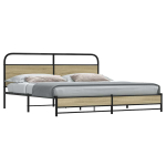 Metallist voodiraam ilma madratsita sonoma tamm 180x200 cm