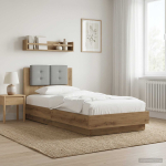 Peatsiga voodiraam peaga artisan tamm 80 x 200 cm tehispuit
