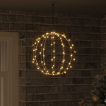 Pall soe valge 40 x 40 x 42 cm metall 120 led-i