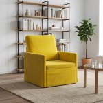 Tugitool kollane 70 x 81 x 82 cm samet