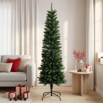 Artificial slim christmas tree 150 cm pe ja pvc roheline