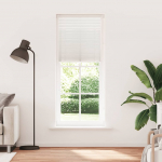 Plisseekardin 70 x 200 cm valge