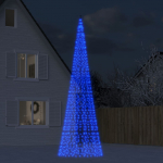 Led j&otilde;ulupuu lipuvardal, sinine, 1534 ledi, 500 cm